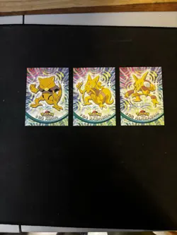 1999 Topps Pokemon Tv Animation Edition Green Logo: Alakazam Full Evolution Set - Image 3