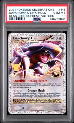 2021 POKEMON CELEBRATIONS CLASSIC COLL #145 GARCHOMP C LV.X-HOLO PSA 10 - Image 1