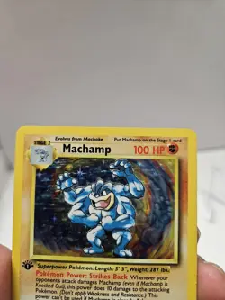 Pokemon TCG - Machamp 8/102 Holo Rare 1st Editon Base Set WOTC Vintage Card LP - Image 4