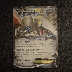 Pokemon Skarmory EX 80/146 XY Ultra Rare Basic Metal Holo 170HP TCG Card - Image 1
