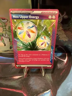 Pokemon Neo Upper Energy 162/162 SV05: Temporal Forces Holo Ace Spec Rare Energy - Image 1