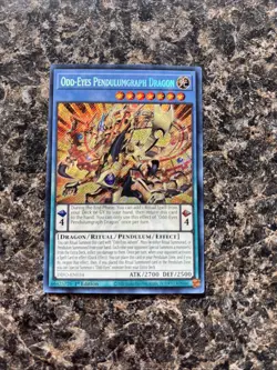 Yu-Gi-Oh Odd-Eyes Pendulumgraph Dragon Secret Rare 1st Edition DIFO-EN034 - Image 1