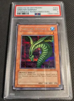 Yugioh Sinister Serpent SDD, Limiter Removal PSV 1st, Black Pendant MRL 1st PSA - Image 1