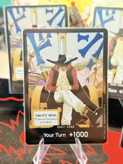 One Piece DON!! Dracule Mihawk 5 card Set OP14 Azure Sea’s Seven ENG Near Mint - Image 2