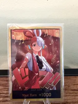 DON!! Card (Uta) (Gold) One Piece Heroines Edition (EB-03) Card Your Turn +1000 - Image 1