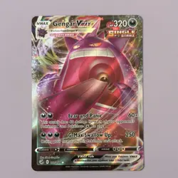 Pokemon Gengar VMAX TCG 157/264 Swsh08: Fusion Strike Ultra Rare Holo Card 2021 - Image 1