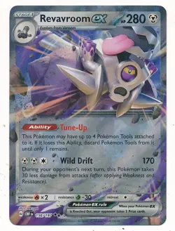 D435740 Pokemon Card Revavroom ex #156 Obsidian Flames Holo - Image 1