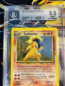 Typhlosion 17/111 Holo ENG🇬🇧 Neo Genesis NM/Mint BGS 8,5 🧨 Pokemon Card📩 - Image 2