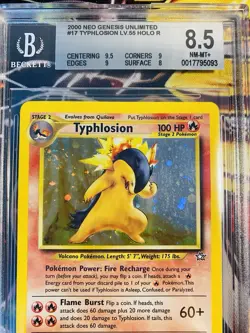 Typhlosion 17/111 Holo ENG🇬🇧 Neo Genesis NM/Mint BGS 8,5 🧨 Pokemon Card📩 - Image 3