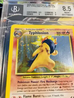 Typhlosion 17/111 Holo ENG🇬🇧 Neo Genesis NM/Mint BGS 8,5 🧨 Pokemon Card📩 - Image 4
