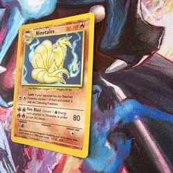 Pokemon TCG Ninetales Base Set Holo Unlimited Rare Card 12/102 LP Condition - Image 3
