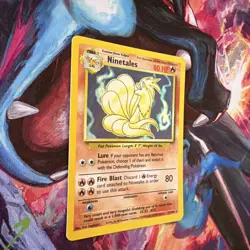 Pokemon TCG Ninetales Base Set Holo Unlimited Rare Card 12/102 LP Condition - Image 4