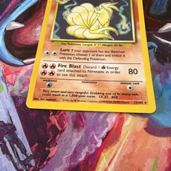 Pokemon TCG Ninetales Base Set Holo Unlimited Rare Card 12/102 LP Condition - Image 5