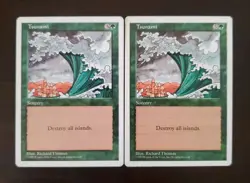 Magic The Gathering Tsunami 5th Edition 2 Card Lot - Image 1