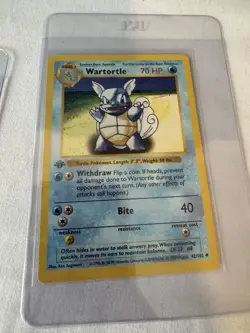 Pokemon Base Set Shadowless Lot Squirtle 63/102 Wartortle 42/102 2 Cards 1999 - Image 4