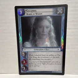 Decipher Galadriel, Bearer of Wisdom Companion Holo LOTR TCG Card 9R+14 - Image 1