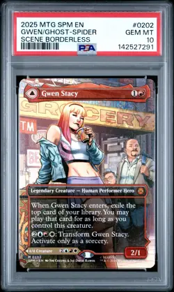 Gwen Stacy (0202) (Borderless) Marvel's Spider-Man Regular PSA 10 GEM MINT - Image 1