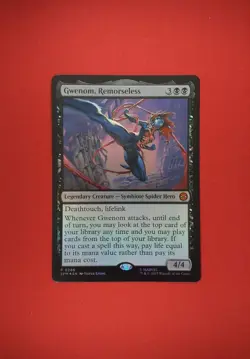 Gwenom Remorseless mtg Foil Promo 056 Magic The Gathering Spider-Man - Image 1