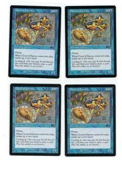 4x Urza's Legacy - 4x Cloud of Faeries - MTG Magic Playset - (3)NM (1)MP - Image 1
