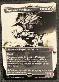 NM-Mint MTG Phyrexian Vindicator Borderless 300 Mythic - Image 1