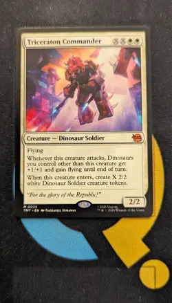 Triceraton Commander Mythic TMT 025 Teenage Mutant Ninja Turtles MTG - Image 1