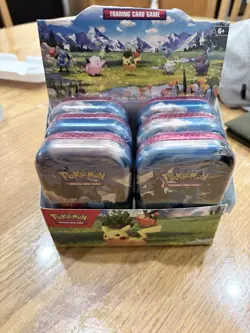 6 Pokemon TCG Mega Evolution Ascended Heroes Mini Tin Pikachu Lucario - Image 1