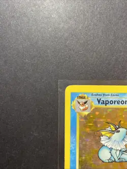 Vaporeon 12/64 Jungle Holo Unlimited Pokemon WOTC MP - Image 2