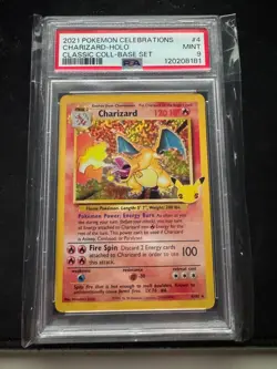 Pokemon Celebrations Classic Collection Charizard #4/102 Holo PSA 9 Mint - Image 1