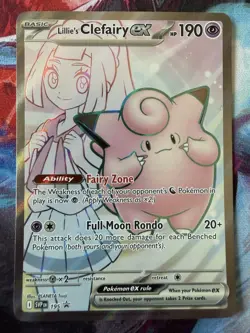 Pokemon TCG Lillie's Clefairy ex - 195 - SV: Scarlet & Violet Promo Cards - Image 1