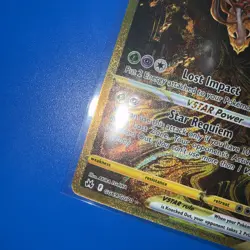 Pokemon Giratina VSTAR Crown Zenith Galarian Gallery GG69/GG70 Gold Alt Art Card - Image 4
