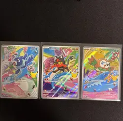 Pokemon First Partners Promo Alola Starters Rowlet Litten Popplio IR NM Gen 7 - Image 1