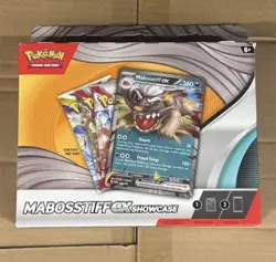 Pokemon TCG Mabosstiff ex 3-Booster Showcase Box Lot of 2. Paradox Rift & more! - Image 1
