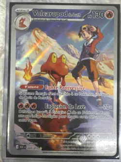 CARTE POKEMON VOLCAROPOD DE LUTH 222/217 AR SECRETE HEROS TRANSCENDANTS ME02.5 - Image 1
