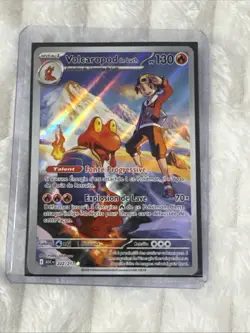 CARTE POKEMON VOLCAROPOD DE LUTH 222/217 AR SECRETE HEROS TRANSCENDANTS ME02.5 - Image 2