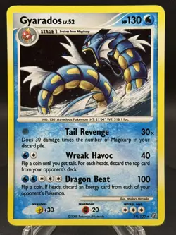 🌊🐉 Pokemon TCG – Gyarados 19/100 – Stormfront – Cosmos Holo Rare – LP - Image 3