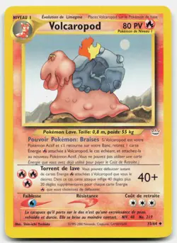 Pokemon Magcargo Uncommon Neo Revelation 33/64 MP Spanish - Image 1