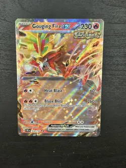 Gouging Fire ex 038/162 ** Double Rare Full Art SV Temporal Forces Pokemon NM/M - Image 1