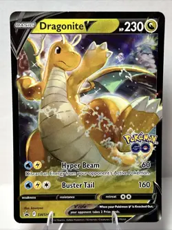 DRAGONITE V SWSH235 SWORD & SHIELD POKEMON (ULTRA RARE PROMO, NM) POKEMON GO - Image 1
