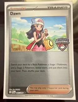 Pokemon TCG Dawn STAFF Promo 087/094 – Phantasmal Flames – Seattle Regional – NM - Image 1