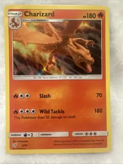 2019 POKEMON TCG CHARIZARD 5/18 Detective Pikachu Holo LP. - Image 1