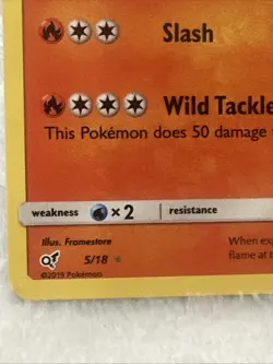 2019 POKEMON TCG CHARIZARD 5/18 Detective Pikachu Holo LP. - Image 2