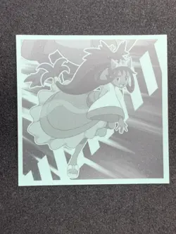 Leon & Charizard No.24 Pokemon Wafer Sticker Japanese Holo LOTTE Nintendo Rare - Image 2