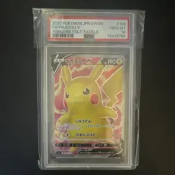Pokemon Pikachu V 104/100 S4 Amazing Volt Tackle Full Art Holo Japanese PSA 10 - Image 1