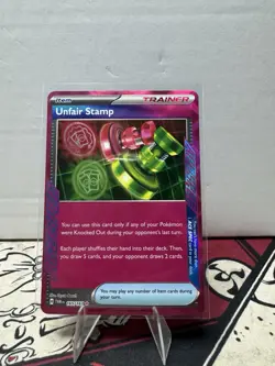 Pokemon TCG Unfair Stamp 165/167 Ace Spec Rare Twilight Masquerade - Image 1