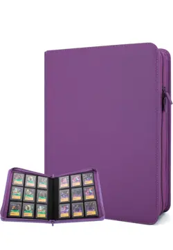 Gengar Binder Engraved Pokemon Purple Zipper Binder 12 Slot Gastly Haunter - Image 3