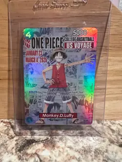 Monkey.D.Luffy (055) (College Basketball US Voyage) P-055 One Piece Promotion... - Image 1