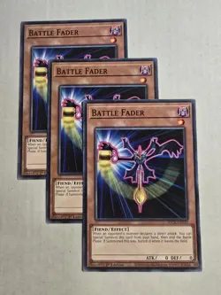 3 x SDCK-EN010 Battle Fader - Common 1st Edition Near Mint YuGiOh Cards - Image 1