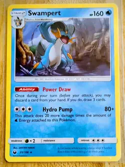 Swampert 35/168 - Sun & Moon Celestial Storm Non Holo Rare Pokemon Card - Nmint - Image 1