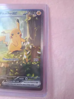 Pikachu EX 276/217 SIR Ascended Heroes Pokemon TCG Alternate Art Rare Holo Card - Image 3