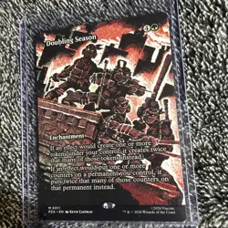 Magic: The Gathering TMNT | Doubling Season | Enchantment | Kevin Eastman - Image 1
